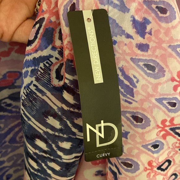 NWT New Directions 3/4 Sleeve Blouse, size US 2X - Picture 9 of 10